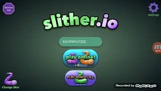 Первое видео по SLITHER.IO