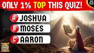 ONLY 1% TOP This Old Testament Bible Quiz! 20 Questions To Test Your Bible Knowledge! |BibleQuizTabs