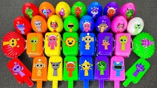 Mixing Incredibox Sprunki Characters in Slime! Clay Creations & Satisfying ASMR