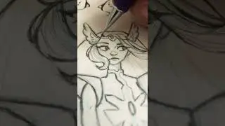 Sketching She-ra  #sketchbook #shera