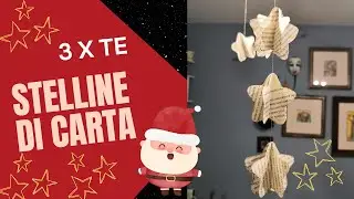 Stelle di carta: semplice decorazione natalizia fai da te