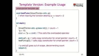 CS1PC C++ Week 5-1-3: Journey of developing Smart Pointers in C++