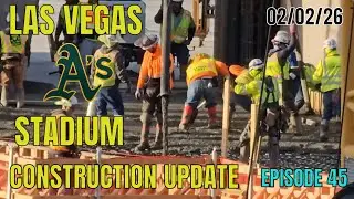 Las Vegas Athletics Stadium Construction Update 02 02 2026