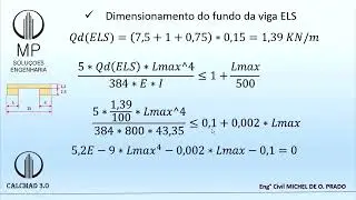 DIMENSIONAMENTO DE FORMAS DE MADEIRA PARA CONCRETO ARMADO COM O CALCMAD 3.0