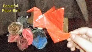 How To Make A Paper Bird-how to make an origami flapping bird #origami #birds #diy #viral #SATT