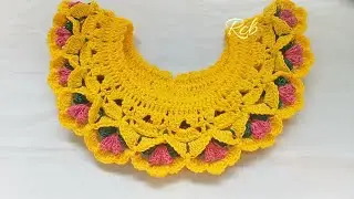 Very Easy Crochet Coller || Crochet Neck Design || কুশিকাটার গলার ডিজাইন