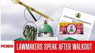 Opposition Lawmakers Address Press After Walkout Over Electoral Bill