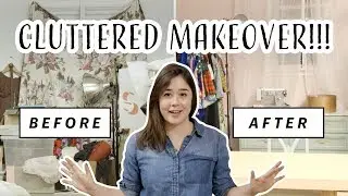 Vintage Office Makeover | Cluttered Storage Room Transformation