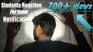 Student reaction for exam postpone notification