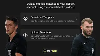 NEW FEATURE- Upload multiple matches to REFSIX in one go.