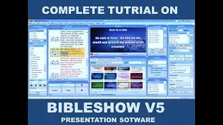 BIBLE SHOW SOFTWARE (TUTORIAL )