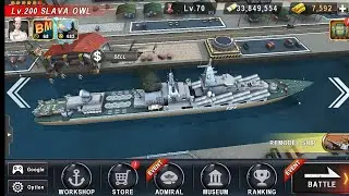 WARSHIP BATTLE Slava Owl Boss Attack Stage 1-18 Completed