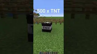 Minecraft 500 TNT in 1 #minecraft #gamingvideos #funny