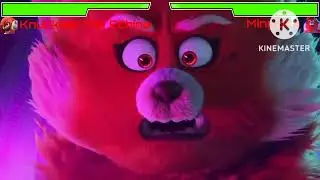 Knuckles vs Mingzilla with healthbars