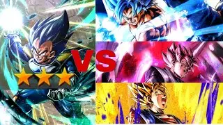 3 stars great ape vegeta vs 14 stars mono purple! (dragon ball legends gameplay)