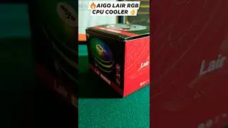 aigo lair budget rgb cpu cooler #ytshorts #youtubeshorts #gaming #gamer #pcgamer #viral #trending
