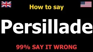 How to PRONOUNCE Persillade (Say It Correctly)