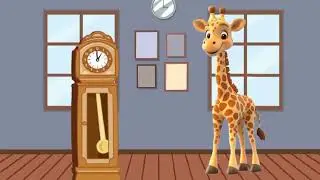 Hickory Dickory Dock Giraffe Song | Nursery Rhymes & Kids Songs | Rhyme Time Kids