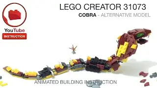 LEGO CREATOR 31073 alternative build instruction - Cobra Snake - MOC, 3in1 Mythical Creatures