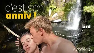 On fête l'anniversaire de brd dans les champs de kiwi au camp ! VLOG NZ N°5