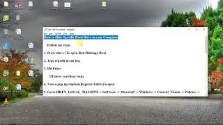 How to hide Drive in Windows 10/8/7