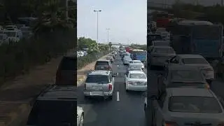 on road traffic signal jam car beautiful views in Kuwait #travel #kuwait #road #supercars #viral