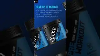JOCKO Pre-workout 30ser Blue Raspberry #motivation #supplements #trimlifestore #nutritionsupplements