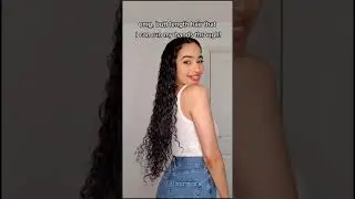 What Curly Hair Shrinkage Feels Like...😱 #curlyhair #curls #curlyhairproblems #shorts