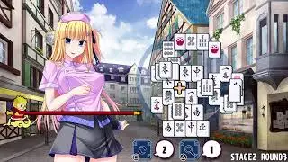Pretty Girls Mahjong Solitaire - Blue