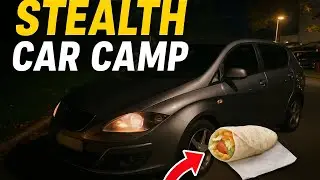 Stealth Car Camping Next to a Hotel | McDonald’s Fine Dining 🍟