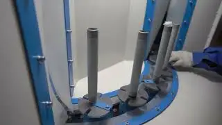Automatic Rotary Table Sand Blasting Machine for Cylinder