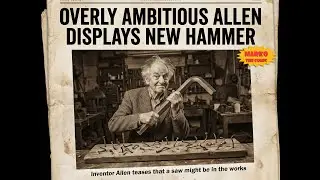 Overly Ambitious Allen Displays New Hammer #fakenews #comedy #wrench #hammer #humor #LOL #laugh