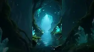 🍄​ A Magical Night in a Luminous Cave: Relaxing Ambience for Sleep & Focus