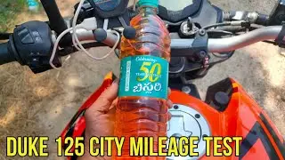 ktm Duke 125 mileage test after 1 year || city mileage