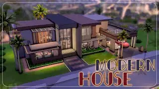 Большой современный дом 🍸// Строительство The Sims 4 NO CC
