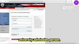 How to Fill DS 160 School Official Section : Who Is Your US Contact Person