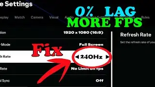 How to Fix EA FC 25  PC (FIFA 25) Capped Refresh Rate and Unlock FPS