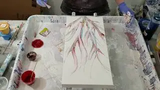 (305) Slice and swipe with pearl ex powder and pouring medium