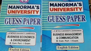 Lnmu B.com part 1 Guess paper unboxing for 2022 Exam.