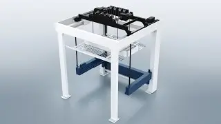 TRUMPF automation: LiftMaster Store - Automated loading and unloading connected to storage system