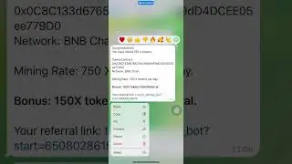 Đăng k&iacute; xong 10 ph&uacute;t sau token về v&iacute;. Link: t.me/X_mining_bot?start=6508028615