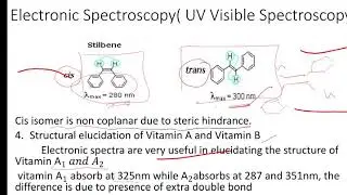 Application of electronic spectroscopy