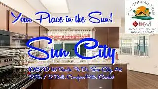 Our Listing Of a Condo Patio Home In The Original Sun City AZ