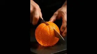 ASMR | Cutting Glass Orange 🍊 & Strawberry 🍓 | Hyper Realistic Fruit Slice Sounds 🔪✨