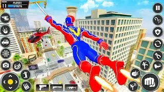 Spider Rope Hero Action Fighting Against Gangster City Game 2026 - Android Gameplay