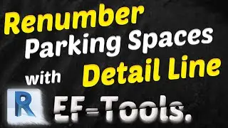 Renumber Parking Spaces with Detail Line in Autodesk Revit [EF-Tools]