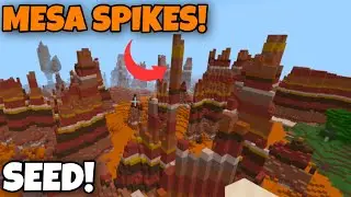1.16 Mesa Spikes! Seed for Minecraft Bedrock Edition (MCPE/XBOX/PS4/NINTENDO SWITCH/WINDOWS 10)