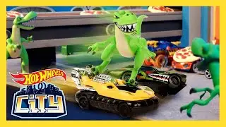 🧀 KÄSE-CHAOS + T-REX TERROR 🦖 | Doppelfolge | Hot Wheels City | @HotWheelsDeutschland