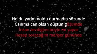Noldu Yarim Noldu  (KARAOKE)