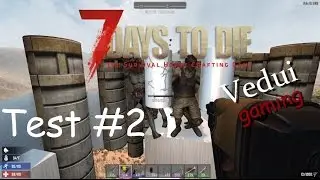 7 Days to Die - Alpha 15 - Test #2 - Top 8 Zombie block damage